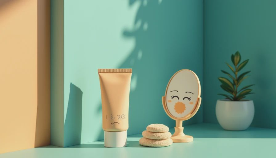 Illustration for sunscreen for face