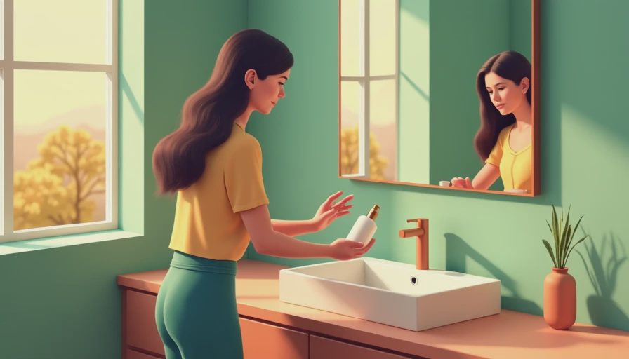 Visual context for oil free moisturizer