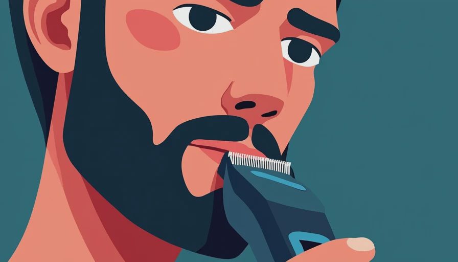 Visual context for mens grooming kit