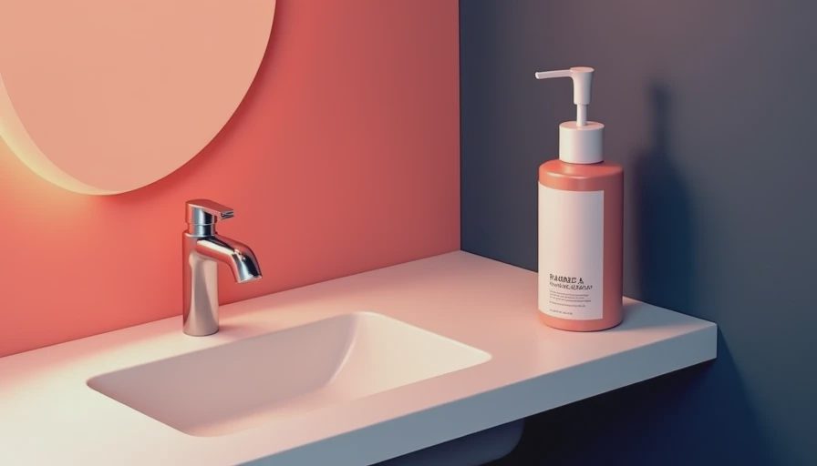 Illustration for drugstore face wash men