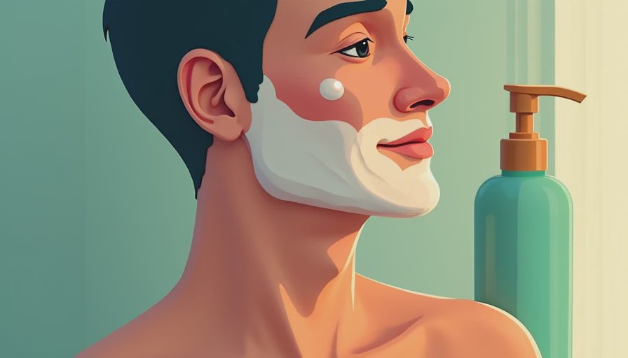 Illustration for value face wash men