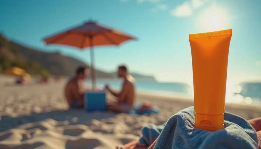 Visual context for non toxic sunscreen
