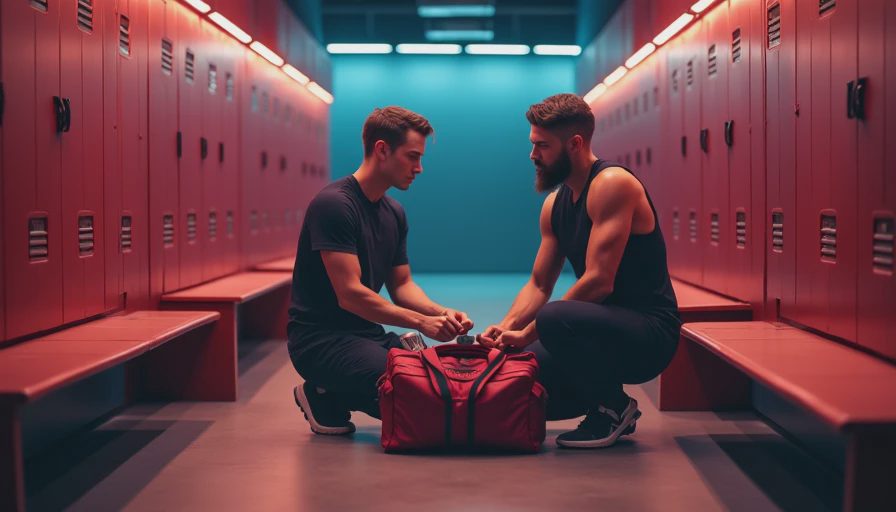 Visual context for gym bag grooming